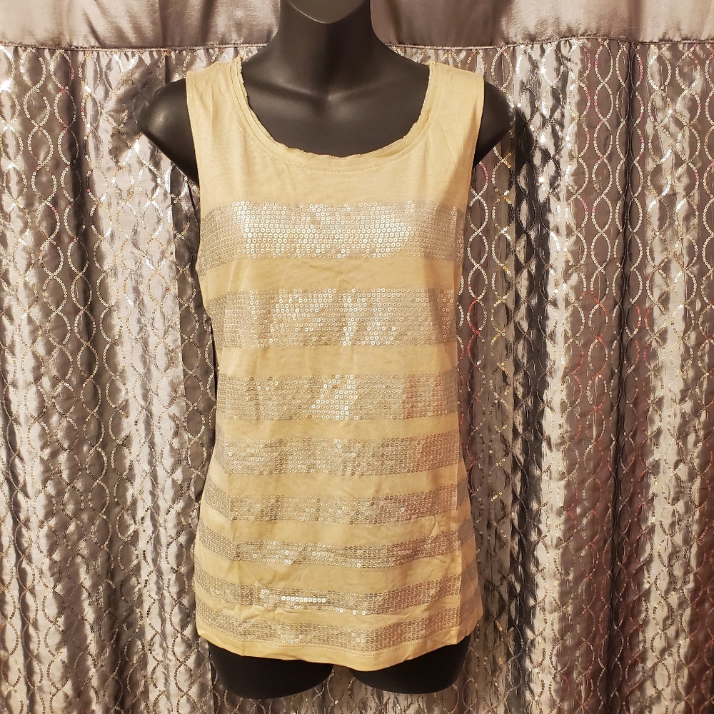 NWT Chico's Sequin Tank Top